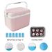 Feledorashia 4.54 QT Mini Ice Chest Cooler Hard Ice Retention Cooler Portable Small Insulated Cooler for Outdoor Travel Beach Camping - with 6 Ice Bags