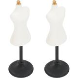 Mini Mannequin Stand Doll House Kids Clothes Formal Dresses Girls Sewing Child 2 Pcs