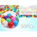 50 PCS Playpen Balls for Babies Count Multi-color Plastic Balls for Ball Pit Crush Proof Playpen Balls with Zip Storage Bag Phthalate & Bpa Free for Babies Crawl Tunnel Ball Pit & Trampoline