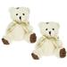 2Pcs Bear Plush Toy Stuffed Doll Bear Stuffed Bear Animal Toy Soft Stuffed Bear Doll