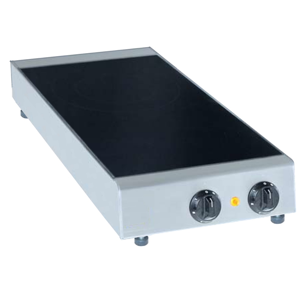 EURAST - Glaskeramik-kochfeld 2 warme tischkochzonen - 350x600x80 mm - 4300 W 230/1V - 30420G08 Image