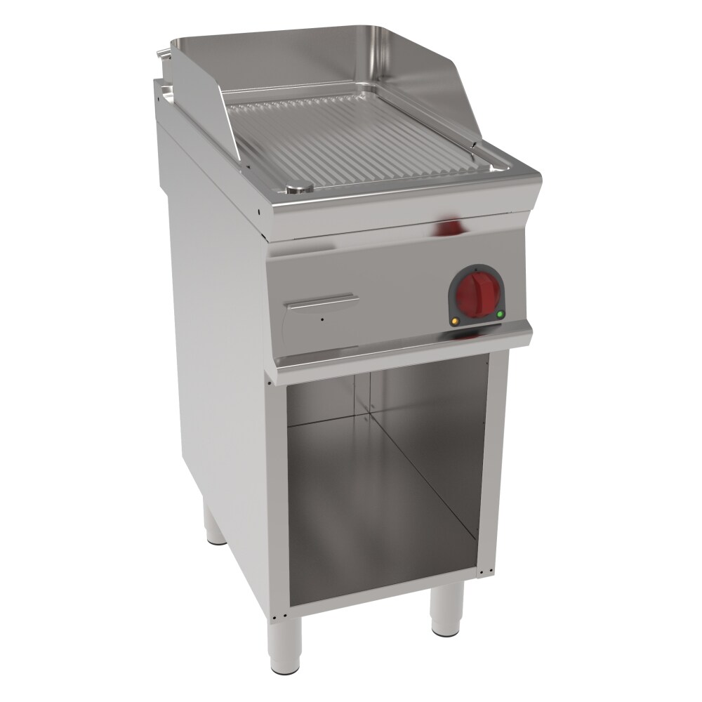 EURAST - Elektrische grillplatte fe 15 mm geriffelt auf offenem untergestell - 400x700x900 mm - 3900 W 400/3V - 36830617 Image