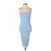 Oh Polly Cocktail Dress - Bodycon: Blue Dresses - Women's Size 0