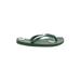 Havaianas Flip Flops: Slip-on Wedge Casual Green Solid Shoes - Women's Size 39 - Open Toe