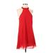 Fashion Union Casual Dress - A-Line: Red Solid Dresses - Women's Size 5