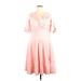 Unique Vintage Casual Dress: Pink Dresses - Women's Size 2X-Large