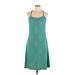 PrAna Active Dress - A-Line: Teal Solid Activewear - Women's Size Large