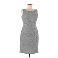 Hail3y Scoop Neck Sleeveless:23 Casual Dress - Sheath Scoop Neck Sleeveless: Gray Marled Dresses - Women's Size Medium