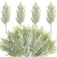 Nvzi 30Pcs Artificial pine branches Christmas artificial snow pine stem Artificial snow pine branches Fake Christmas green spray snow pine needles(13.8 Inch)