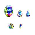 DONGZHOU 100pcs Mix Shape Crystal AB Nail Art Rhinestone Gems Point Back Fancy Stone Sew On Rhinestone Loose Crystal Sewing for Clothing Wedding Dress Nail Art Shoes Bags DIY Crafts