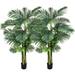 2 Pack Artificial Areca Palm Tree Plant 6 Feet Fake Palm Tree for Indoor Outdoor Modern Decoration Faux Dypsis Lutescens Plants in Pot for Home Office Decor