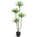 1 Trees Faux 1 with 4 Heads in Pot 4.6 Ft Fake Tree Greenery Plants for Outdoor Indoor Decor Home Office Garden Housewarming Gift (4.6 Feet-1 Pack)