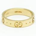 GUCCI Icon Yellow Gold [18K] Fashion No Stone Band Ring Gold