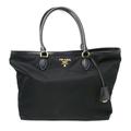 PRADA Tessuto Tote Bag Black 1BG158 Women's