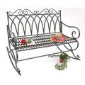 DanDiBo Banc balancelle 132730 Banc de Jardin en métal Banc 112cm Banquette Jardin Balançoire