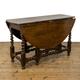 Antique Oak Gateleg Table | Drop Leaf Extending Console | M-3351