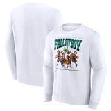 Men's Fanatics Branded White Fall Out Boy x Milwaukee Bucks So Much For (2our) Dust Fleece Pullover Sweatshirt
