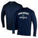 Men's Under Armour Navy Howard Bison Arch Softball Performance Long Sleeve T-Shirt