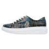 Plateausneaker DOGO "Myra Bear With A Balloon Damen Sneaker / Female", Damen, Gr. 37, Normalschaft, blau (blau, rot), Lederimitat, Schuhe, Vegan