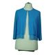 Kurzblazer HERMANN LANGE COLLECTION "HERMANN Collection Celine" Gr. 52, blau (bergblau) Damen Blazer