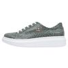 Plateausneaker DOGO "Myra Low-Top Sneaker Arizona Dream Damen Sneaker", Damen, Gr. 38, Normalschaft, blau (blau, beige), Lederimitat, Schuhe, Handgefertigt