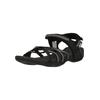 Sandale CRUZ "Aarhus", Damen, Gr. 41, schwarz (schwarz, schwarz), Polyurethane, casual, Schuhe, mit praktischem Klettverschluss