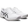 Tennisschuh ASICS "GEL-GAME 9", Gr. 45, schwarz-weiß (weiß, schwarz), Textil, Synthetik, mehrfarbig, sportlich, Schuhe, Allcourtschuh