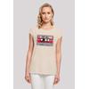 T-Shirt F4NT4STIC "Stranger Things Cassette For Will", Damen, Gr. XL, weiß (sandweiß), Obermaterial: 100% Baumwolle, casual, regular fit, Rundhals, Kurzarm ohne Bündchen, Shirts, Premium Qualität