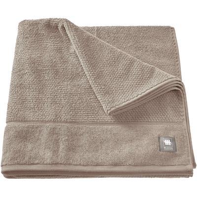 Badetuch MUSTERRING "Solid", grau, B:80cm L:160cm, Frottee, Baumwolle, Handtücher (Packung), hautschmeichelnde Airtouch Qualität Image