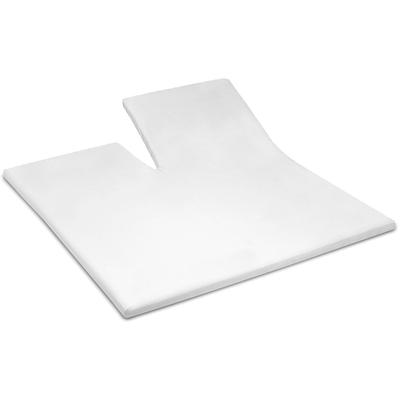 Spannbettlaken CINDERELLA "Basic Split", weiß, B:200cm L:200cm, Renforcu00e9, Obermaterial: 100% Baumwolle, Laken, mit Gummizug Image