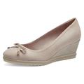 Keilpumps TAMARIS Gr. 41, beige (creme) Damen Schuhe Keilpumps