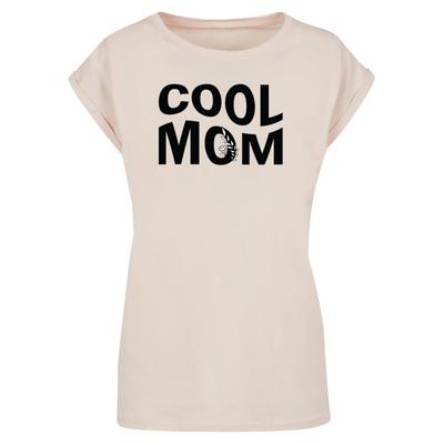 T-Shirt MERCHCODE "Merchcode Damen Ladies Mothers Day - Cool mom T-Shirt" Gr. 4XL, beige (whitesand) Herren Shirts