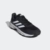 Tennisschuh ADIDAS PERFORMANCE, Gr. 43, schwarz-weiß (core schwarz, cloud weiß, grau four), Textil, Synthetik, sportlich, Schuhe, für Sandplatz und Clay