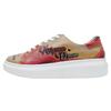 Plateausneaker DOGO "Myra Arizona Dream Damen Sneaker / Female", Damen, Gr. 40, Normalschaft, rot (beige, rot), Lederimitat, Schuhe, Vegan