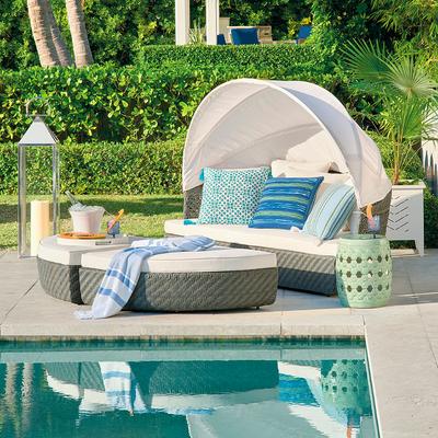 Cadence Daybed in Charcoal - Quick Dry, Sailcloth Aruba - Frontgate