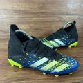 Adidas Shoes | Adidas Predator Freak.3 Soccer Cleats Size 4.5y Athletic Shoes Boys Youth | Color: Black/Blue | Size: 4.5b