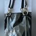 Coach Bags | Coach Patent Black Leather Shoulder Bag | Color: Black/Silver | Size: Os