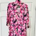 Lilly Pulitzer Dresses | Fabulous Lilly Pulitzer Long Dress With Tie And Perfect V Neck. Size L | Color: Blue/Pink | Size: L