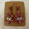 J. Crew Jewelry | Jcrew Pink Lucite Crystal Earrings Nwt | Color: Pink | Size: Os