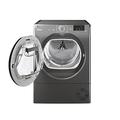 Hoover HLEC10DCER H-Dry 300, 10kg, Condenser Tumble Dryer, Aquavision, Graphite with Chrome Door, Sensor Dry, NFC