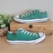 Converse Shoes | Converse Low Top Ox Green Canvas Lace Up Unisex Sneakers Shoes Mens 8 Womens 10 | Color: Green/White | Size: 10
