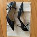Michael Kors Shoes | Michael Kors Black Leather Ankle Strap Pointy Heels $325 Size 8.5 | Color: Black | Size: 8.5