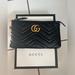 Gucci Bags | Gucci Gg Marmont Zip Leather Handbag Authentic | Color: Black/Gold | Size: Os