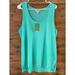 Lilly Pulitzer Tops | Lilly Pulitzer Green Sheen Cora Top Tank Turquoise Blue | Color: Blue/Green | Size: Xl