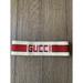 Gucci Accessories | Gucci Elastic Headband Hair Bandana Turban Logo White Red Stripe M Size | Color: Red/White | Size: Oseu