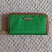 Michael Kors Bags | Michael Kors Green Zip Around Nylon Kempton Wallet | Color: Brown/Green | Size: 8" X 4.5"