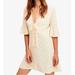 Free People Dresses | Free People All Yours Cream Green Polka Dot Empire Bust Mini Dress Size 4 | Color: Cream/Green | Size: 4