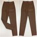 Zara Pants & Jumpsuits | Nwot Zara Lighter Brown Faux Leather High Rise Waist Unfinished Hem Pants | Color: Brown | Size: M