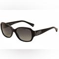 Coach Accessories | Coach Stacia Hang Tag Bling Polarized Sunglasses | Color: Black | Size: Os