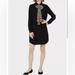 Kate Spade Dresses | Kate Spade New York Griffin Shirt Dress With Cheetah Tie Sz 2 | Color: Black | Size: 2